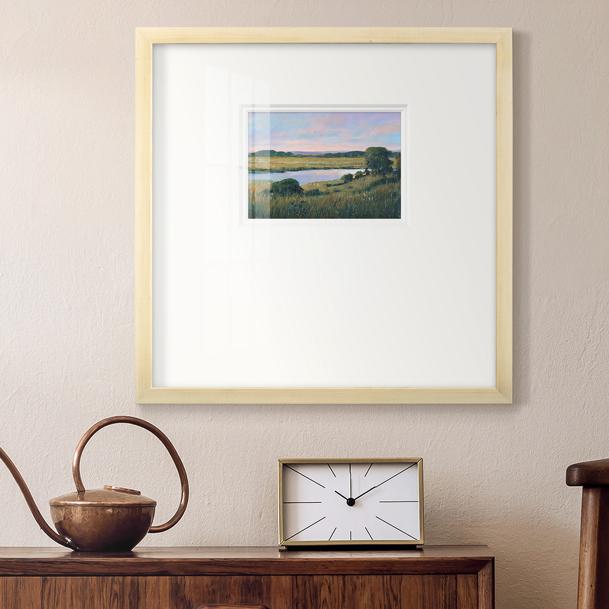 Spring Marsh II Premium Framed Print Double Matboard