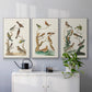 Antique Birds in Nature I - Framed Premium Gallery Wrapped Canvas L Frame 3 Piece Set - Ready to Hang