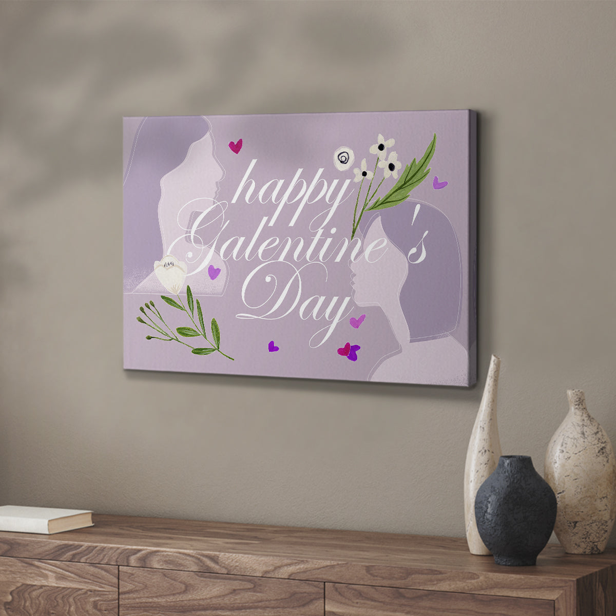 Happy Galentine's Day Collection A - Canvas Art Print