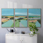 Bright Colored Countryside I - Framed Premium Gallery Wrapped Canvas L Frame 3 Piece Set - Ready to Hang