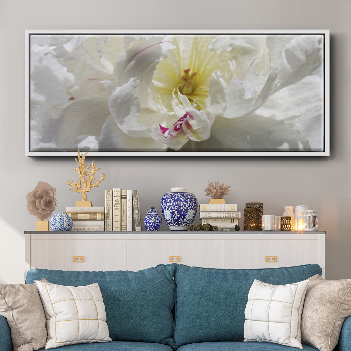 Breathless III - Floater Framed Canvas Print