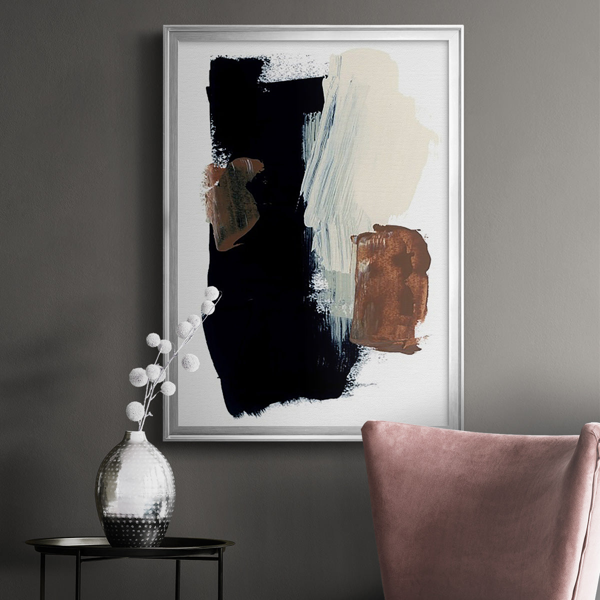 Goldenrod Patch I - Modern Framed Canvas Print