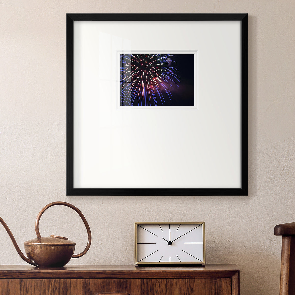 Sky Flower Premium Framed Print Double Matboard