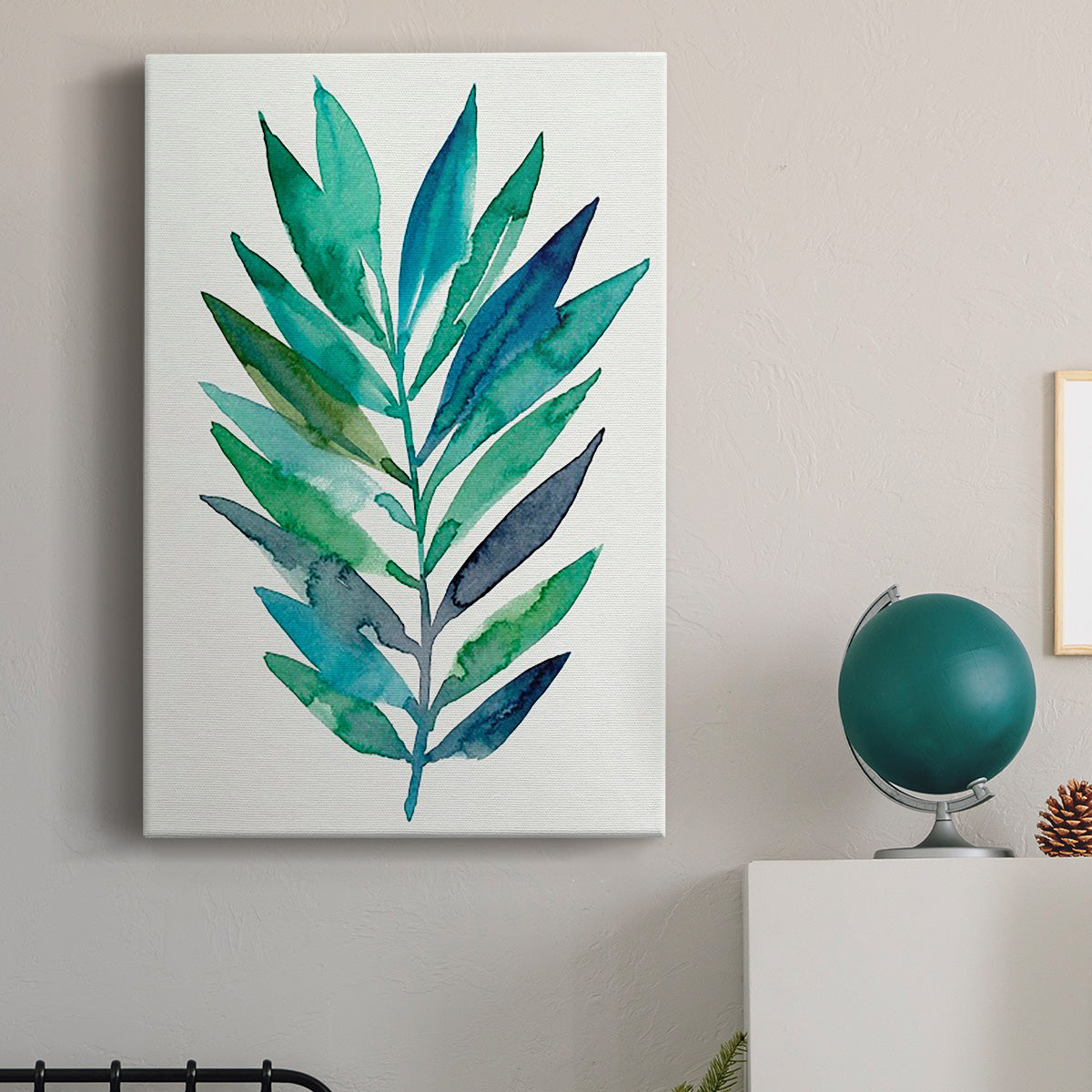 Palm Frond Flow II - Canvas Art Print