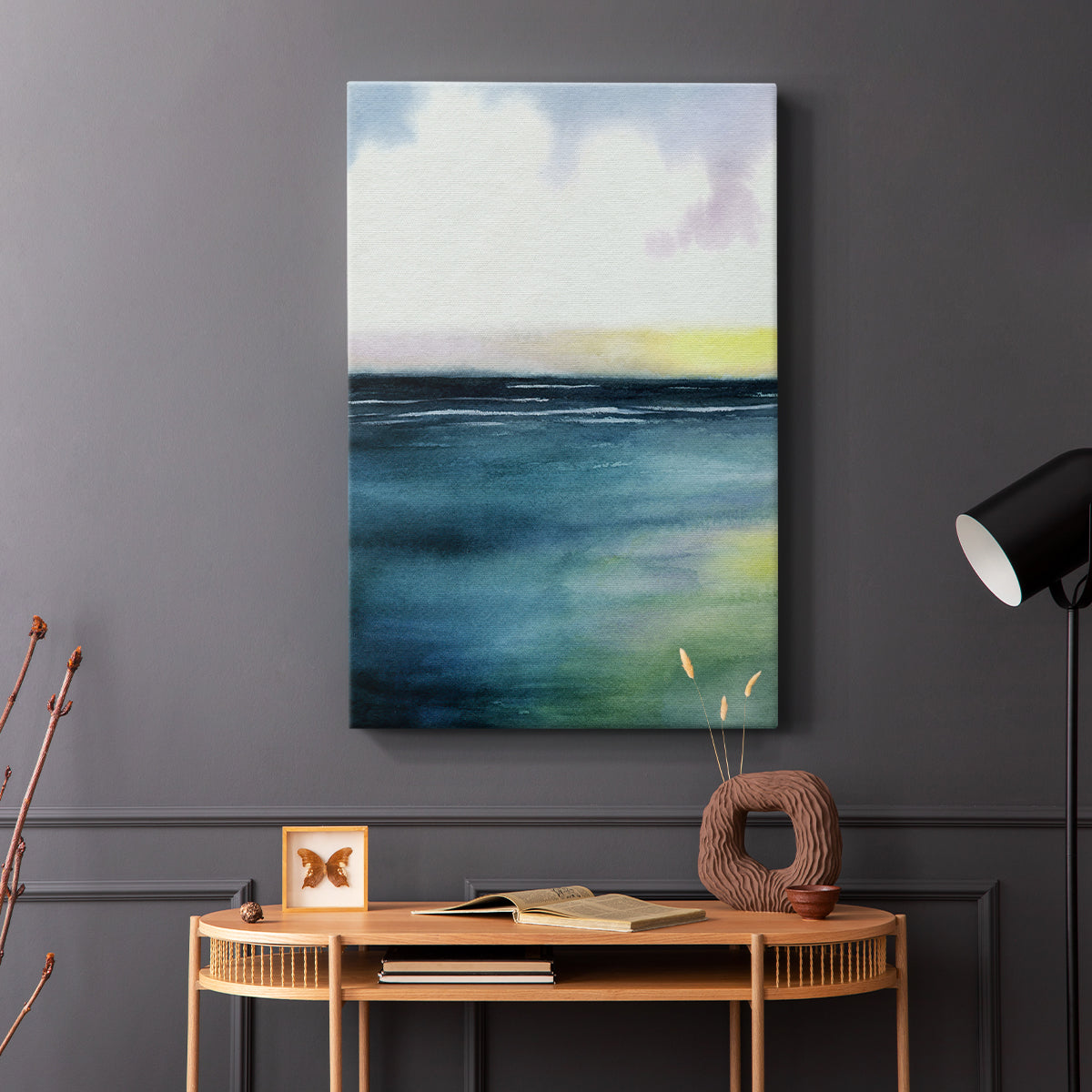 Sherbet Sunset Diptych I - Canvas Art Print