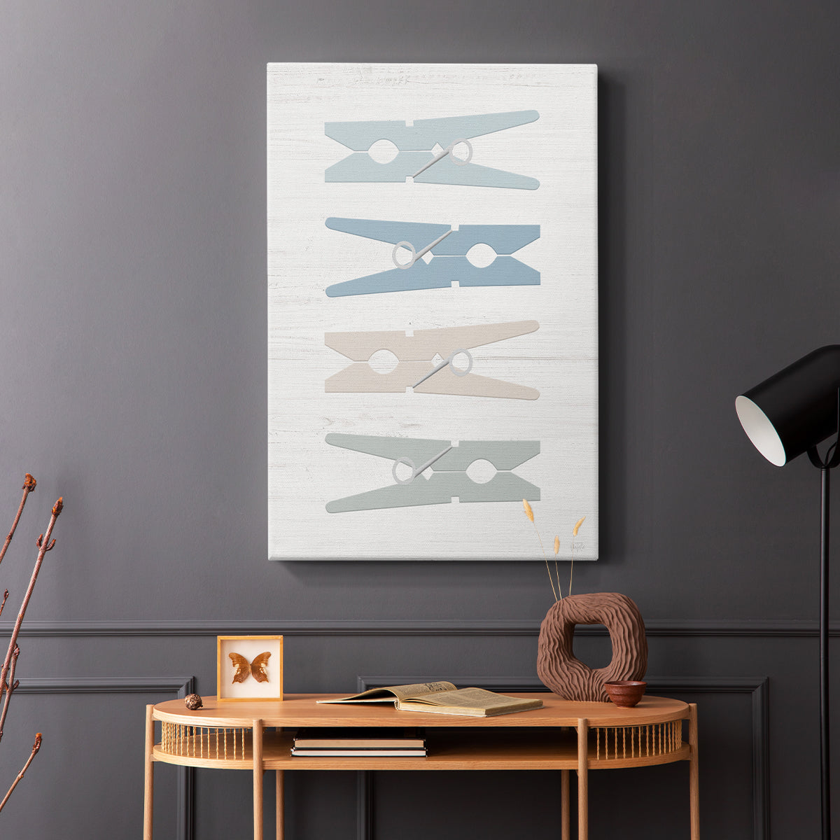 Laundry Pins - Canvas Art Print