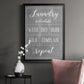 Laundry Schedule - Modern Framed Canvas Print