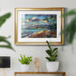 Morning Moon Over Waikiki - Modern Framed Art Print