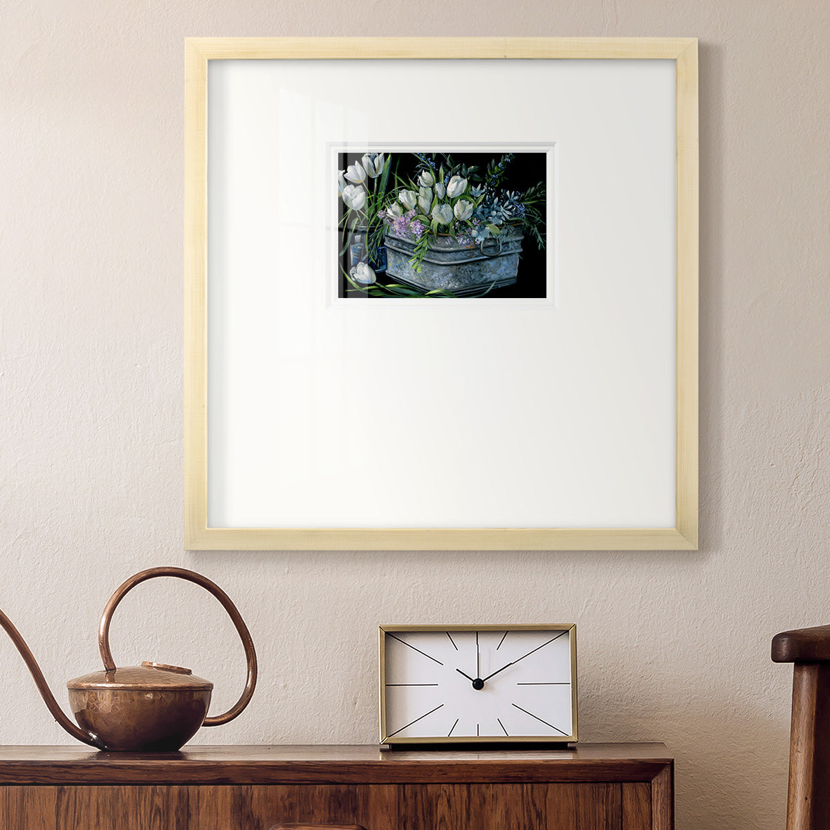 Wild Tulips Premium Framed Print Double Matboard