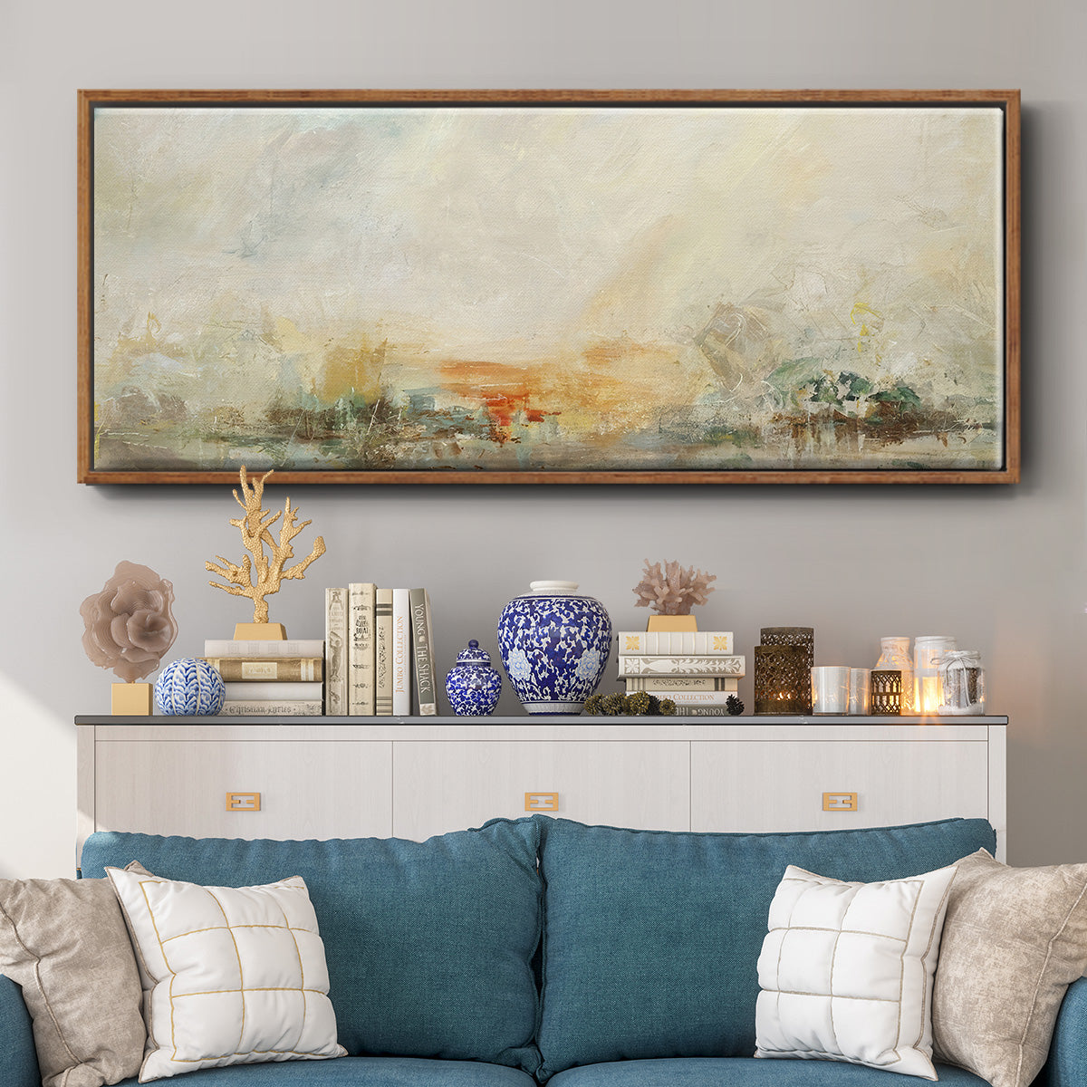 Old Masters World - Floater Framed Canvas Print
