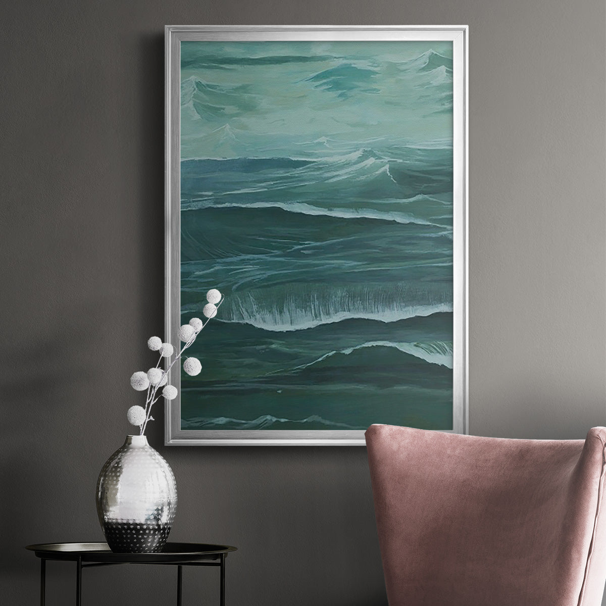Sandbar Break II - Modern Framed Canvas Print