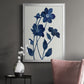 Indigo Bloom II - Modern Framed Canvas Print
