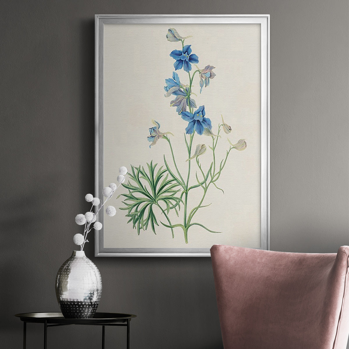 Flowers of the Seasons II - Modern Framed Canvas Print