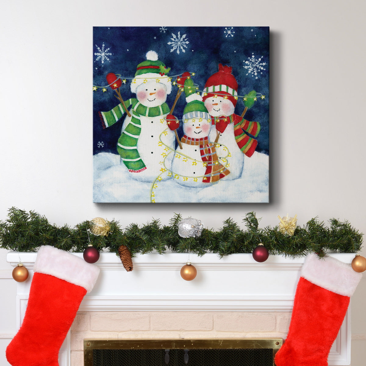 Festive Lights I-Premium Gallery Wrapped Canvas - Ready to Hang