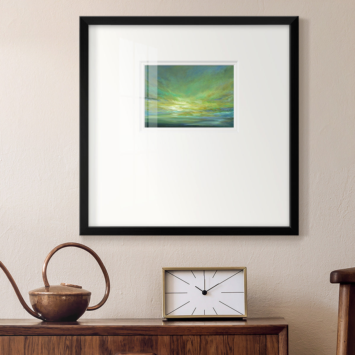 Coastal Views II Premium Framed Print Double Matboard