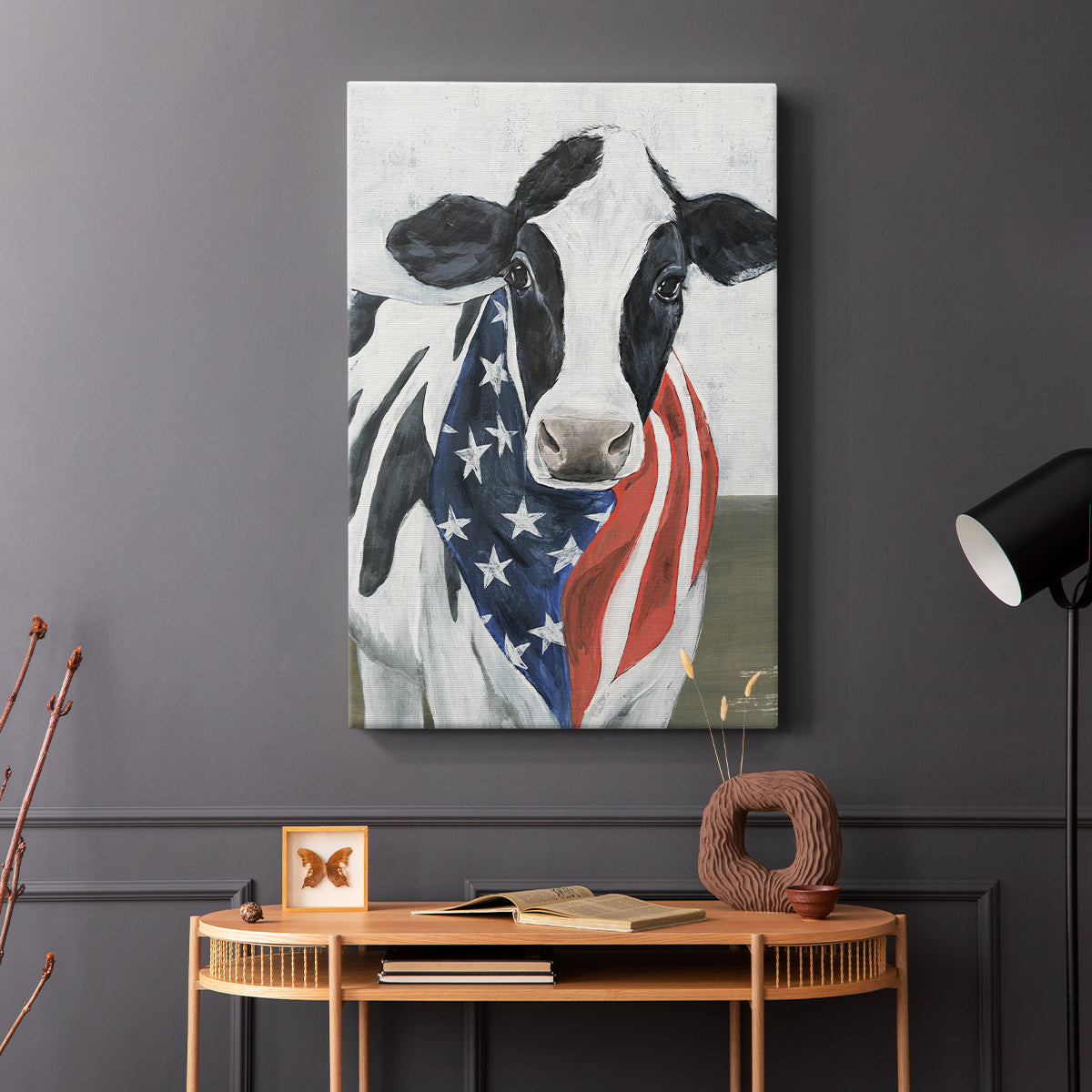 American Cow II - Canvas Art Print