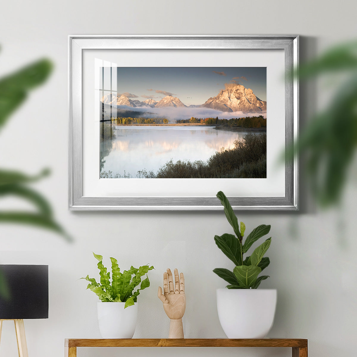 Snake River Fog - Modern Framed Art Print