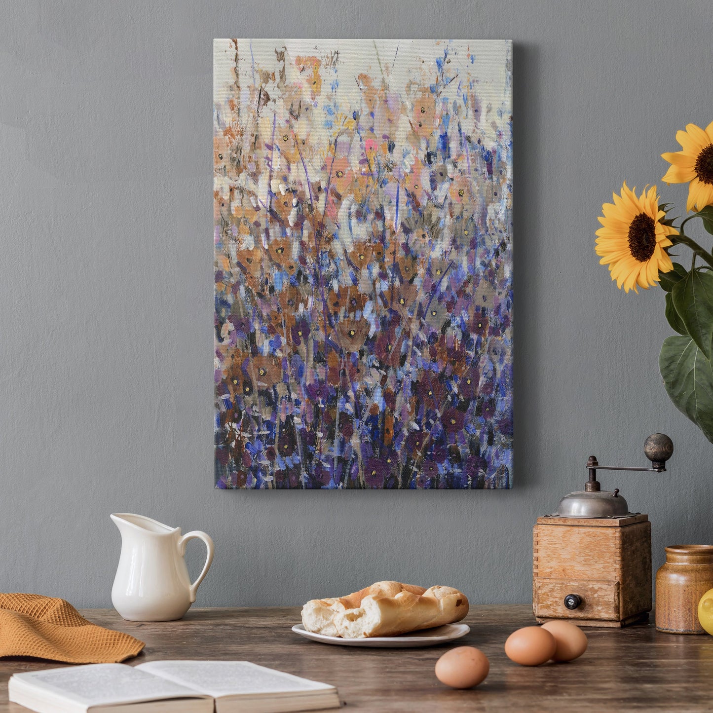 Fall Wildflowers II Premium Gallery Wrapped Canvas - Ready to Hang