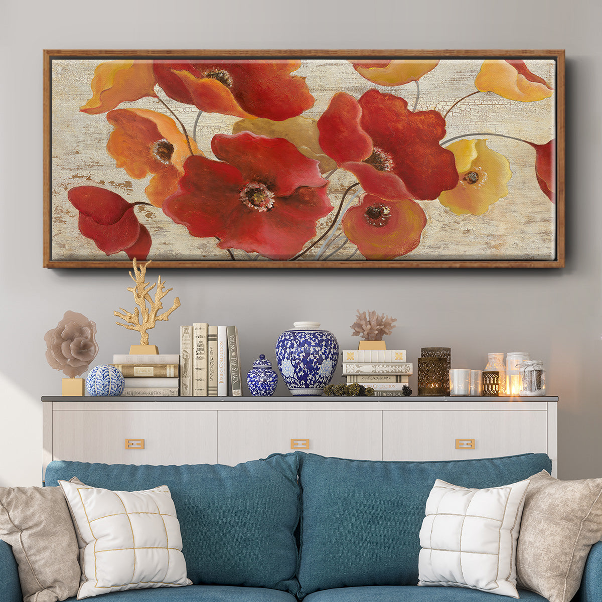 Flanders Fields - Floater Framed Canvas Print