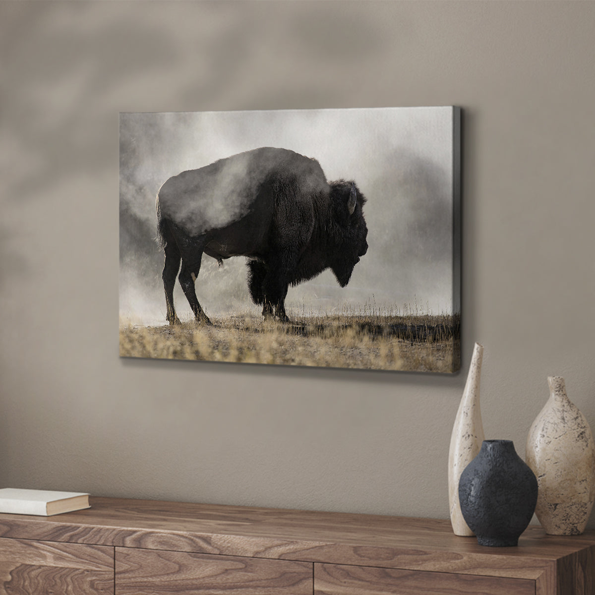 Geyser Basin - Canvas Art Print