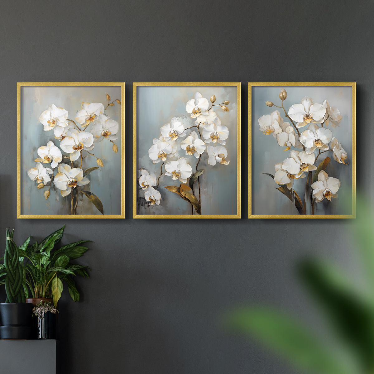 Floral Study Series LXV - Restickable Framed Art Set