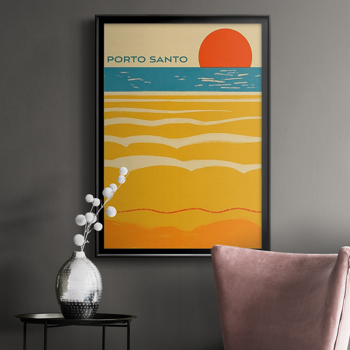 Summer Abroad I - Modern Framed Canvas Print