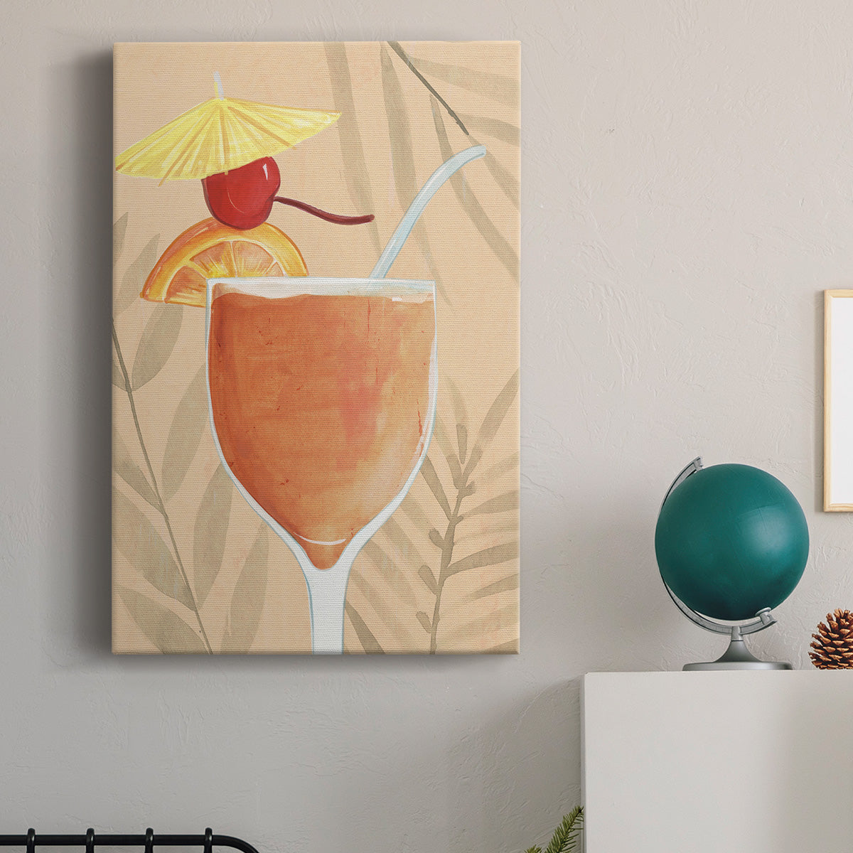 Tropical Cocktail I Premium Gallery Wrapped Canvas - Ready to Hang