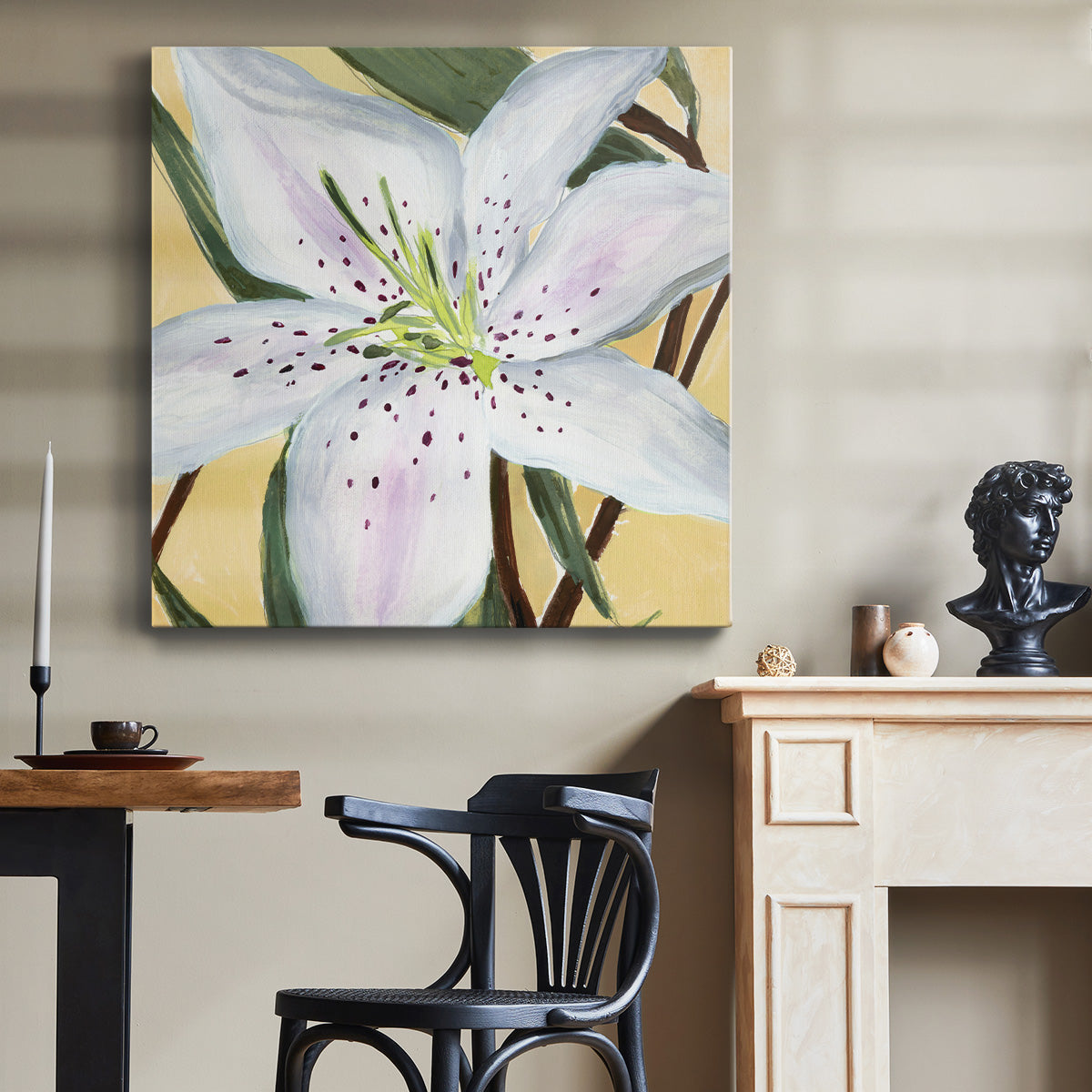 White Lily II-Premium Gallery Wrapped Canvas - Ready to Hang