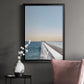 Day at the Pier - Modern Framed Canvas Print