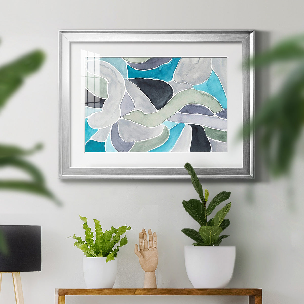 Subtle Billows II - Modern Framed Art Print
