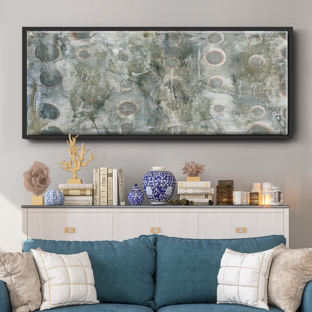 Recurrent - Floater Framed Canvas Print