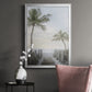 Palm Walk - Modern Framed Canvas Print