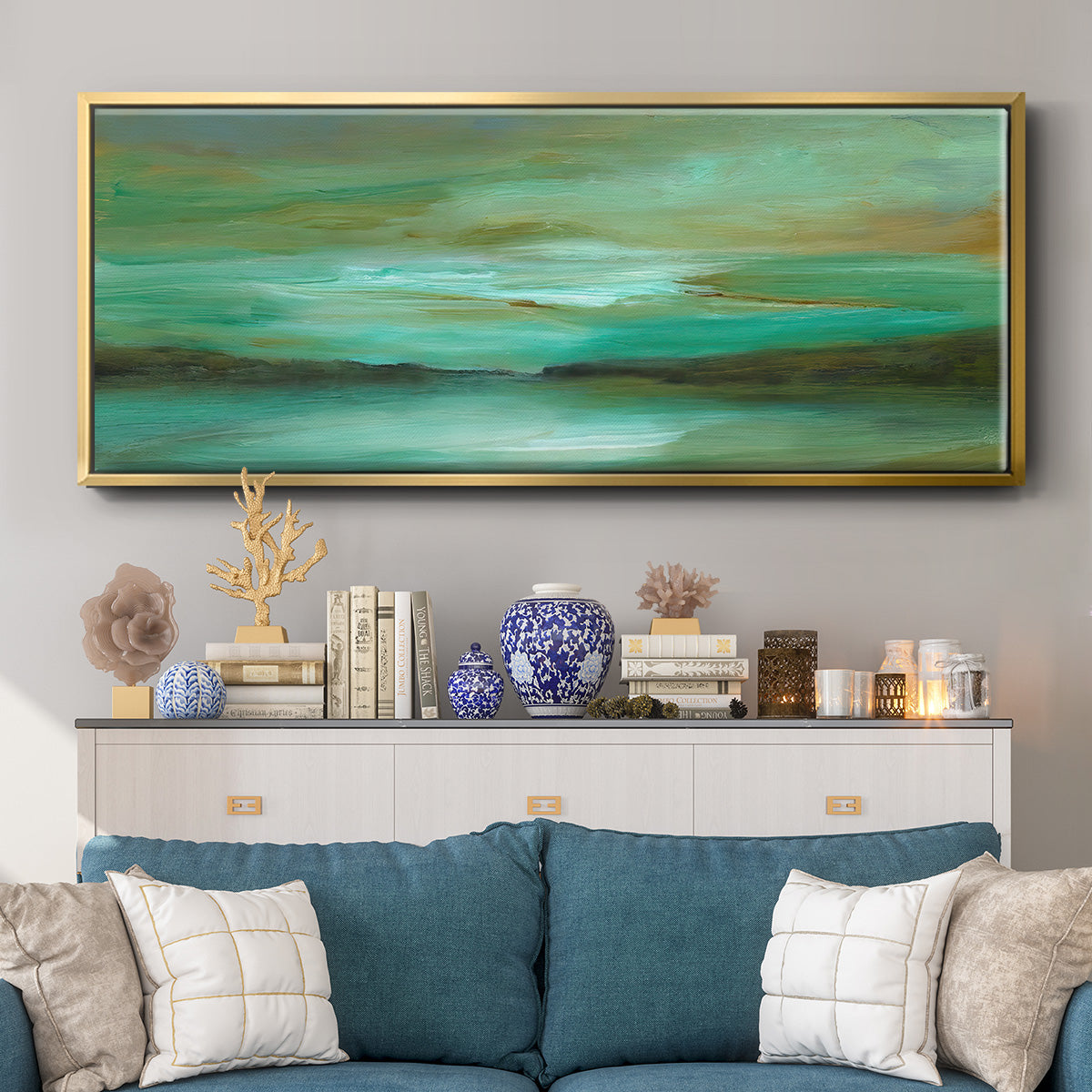 Hidden Cove - Floater Framed Canvas Print
