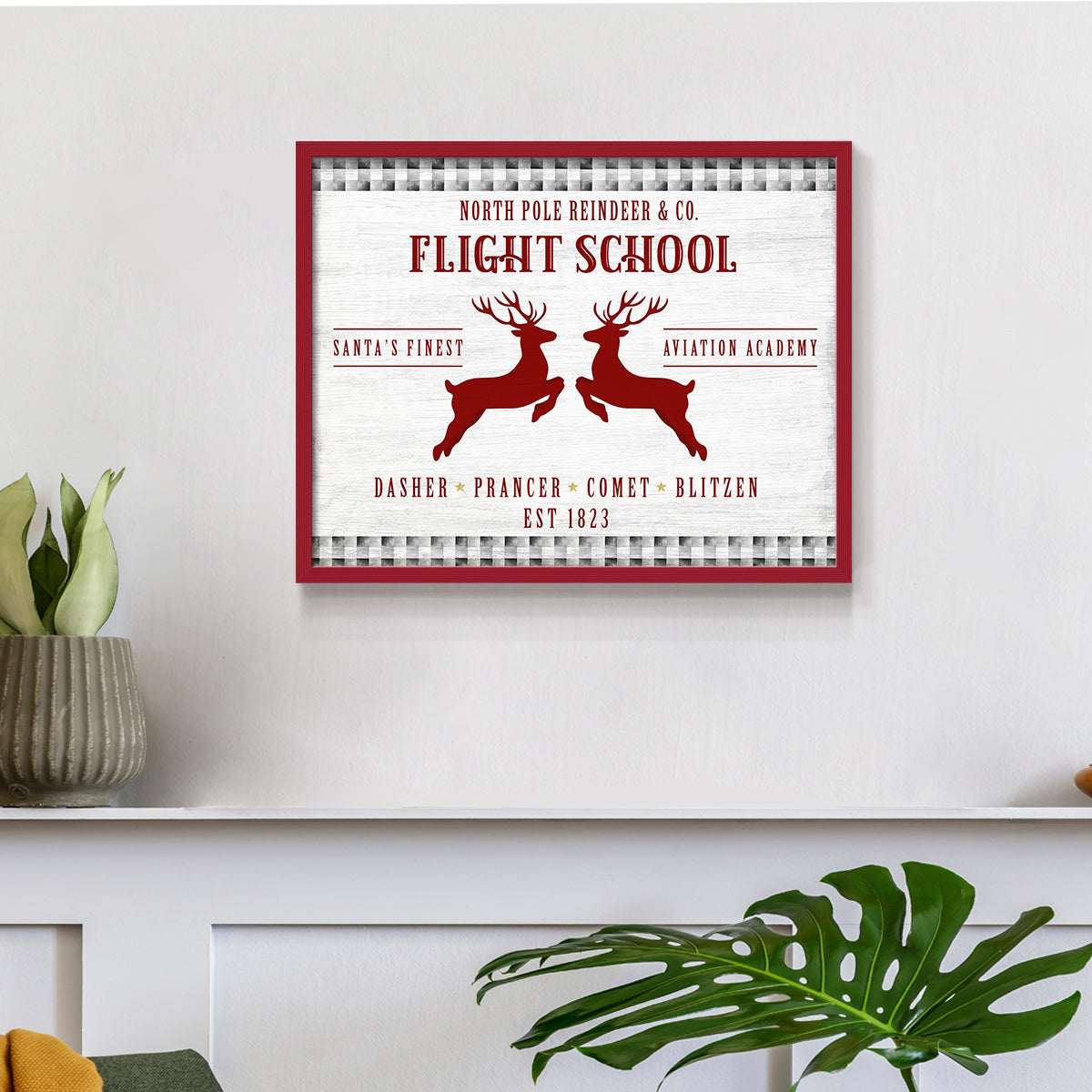 45162,north pole,reindeer,flight school,santa,aviation,academy,christmas,holiday,decor,sign,festive,winter,animals,training,elves,charming,playful,red,white,established,education,seasonal,holiday cheer,children,magic,snow,whimsical,creativity,tradition,art,celebrations,joy,spirit,unique,design,fun,imaginative,graphic,attraction,entertainment,character,Re-stickable,Landscape & Nature