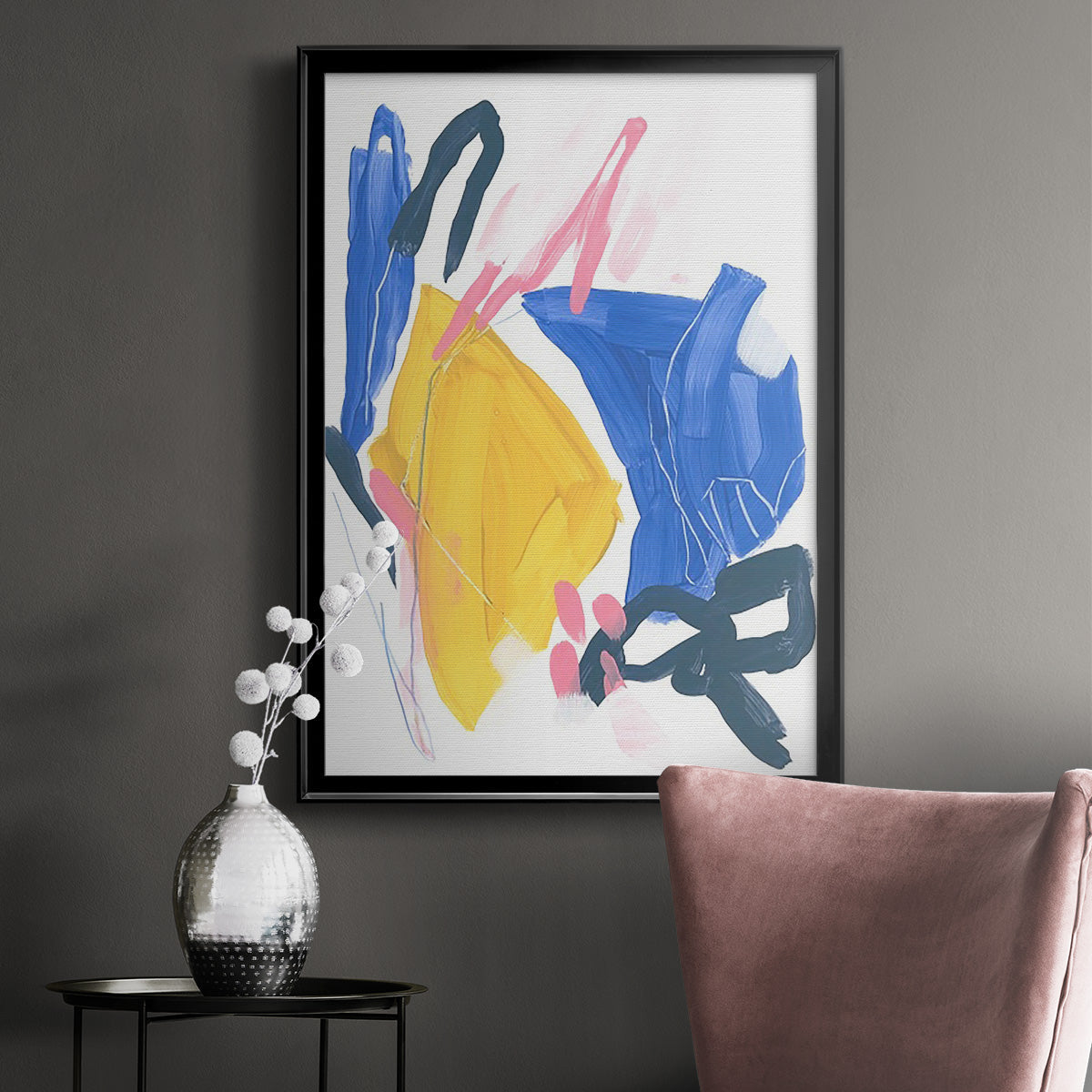 Feedback Loop I - Modern Framed Canvas Print