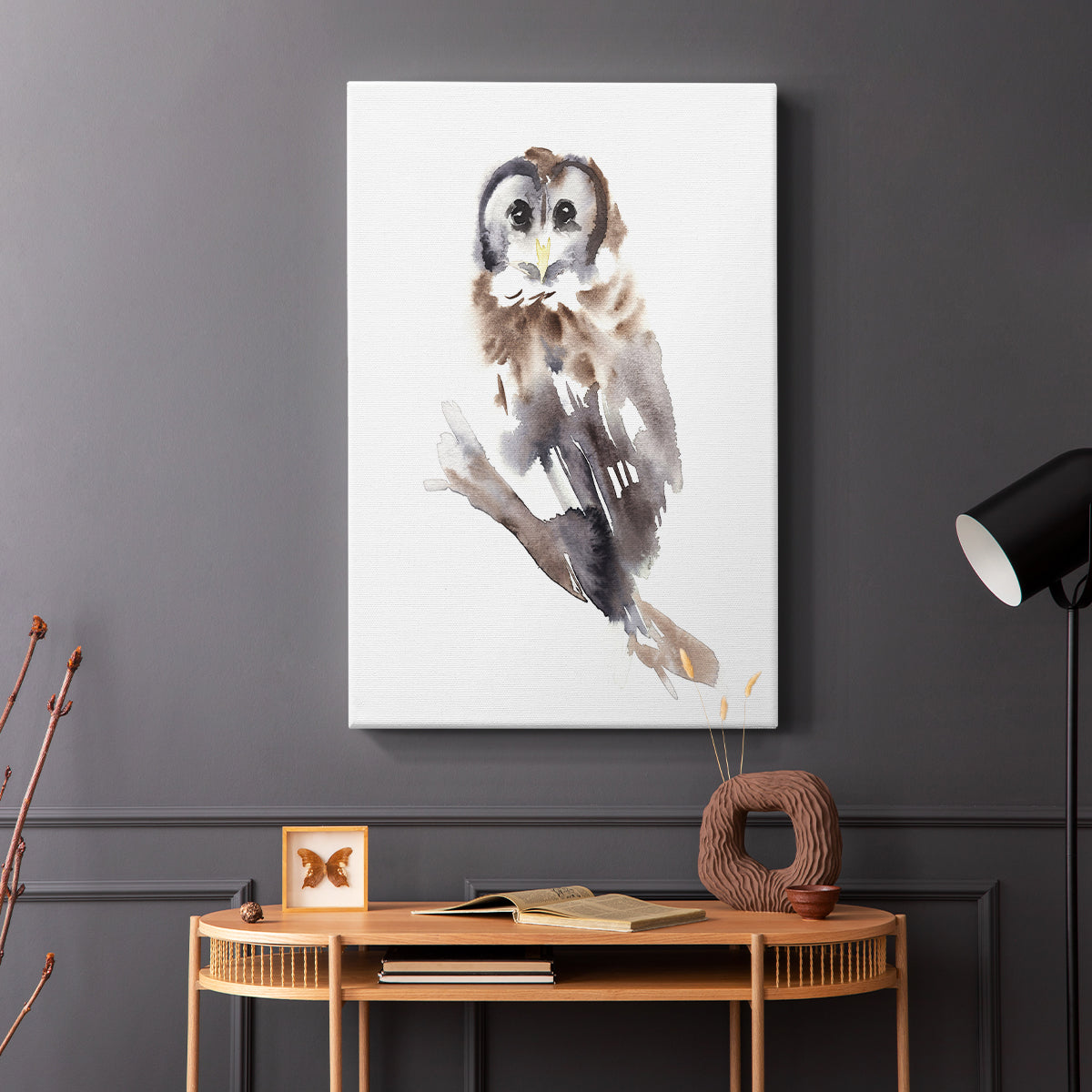 Barred Owl Impressions II - Canvas Art Print