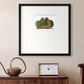 Hare Reclining in Leaves Premium Framed Print Double Matboard