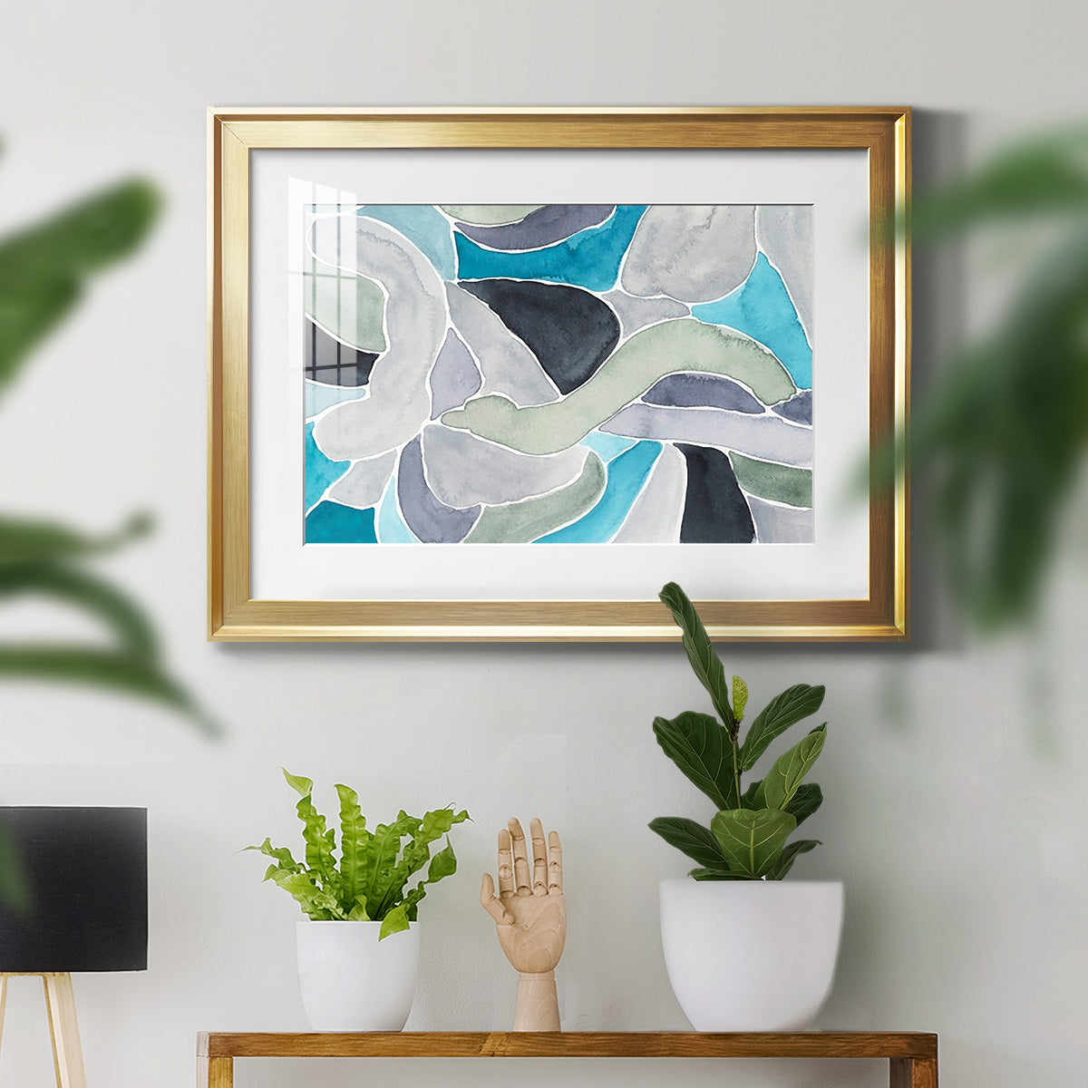Subtle Billows II - Modern Framed Art Print
