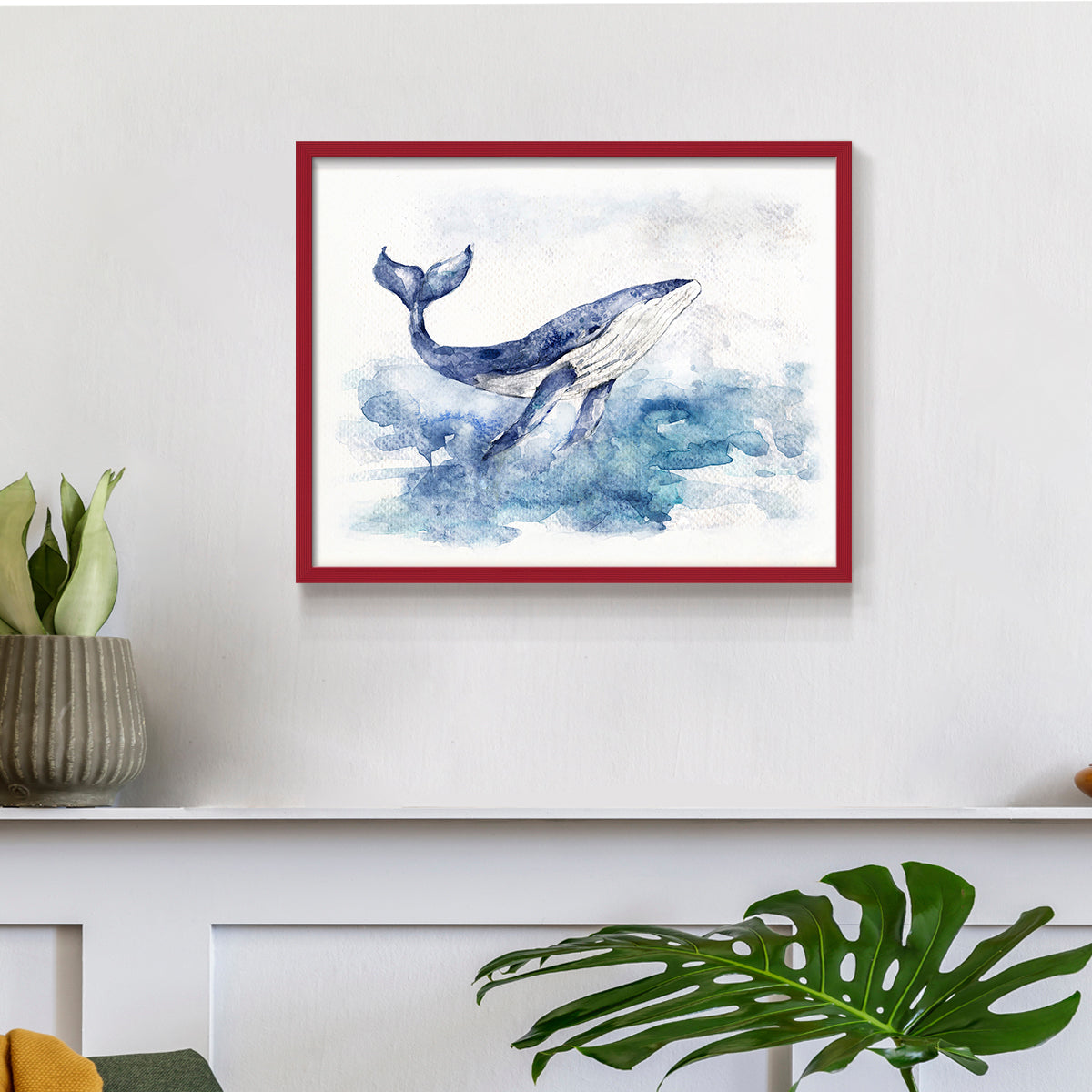 45573,whale,ocean,watercolor,painting,marine life,art,nature,blue,aquatic,surfacing,tranquil,wildlife,sea,animal,creative,illustration,water,beauty,environment,serene,ocean waves,natural habitat,fluke,graceful,peaceful,splash,oceanic,underwater,movement,glassy water,coastal,wild,ocean view,marine environment,fine art,tranquility,blue tones,fluid,Re-stickable,Nautical & Beach