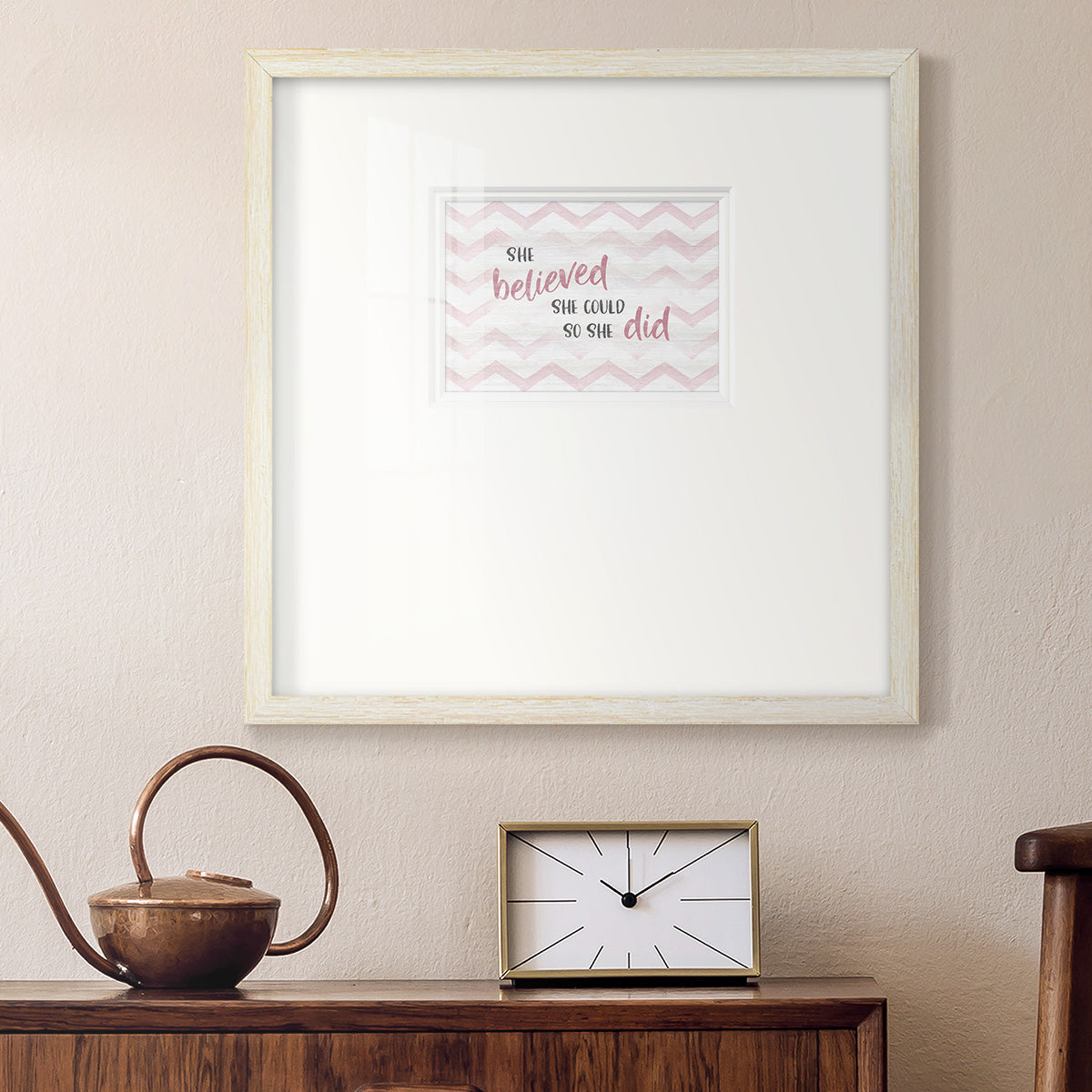 Believed She Could Premium Framed Print Double Matboard