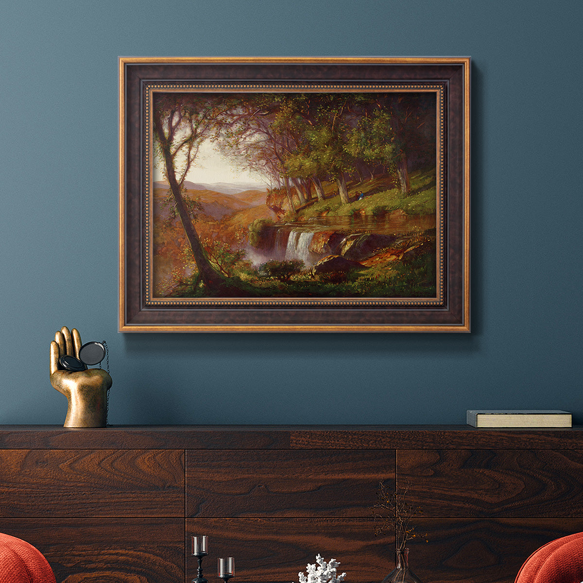 Falling Spring - Ornate Framed Canvas Print