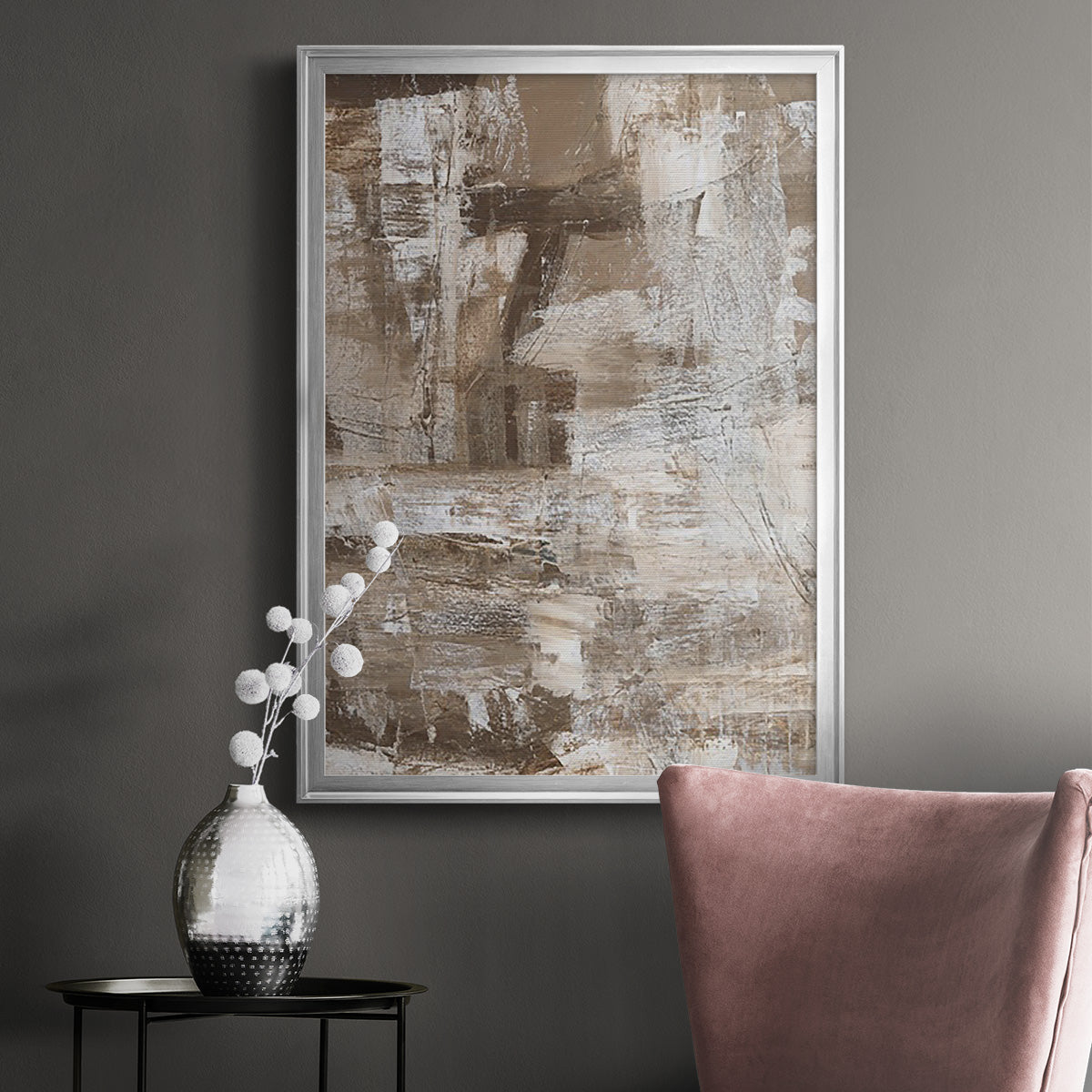 Bronzed II - Modern Framed Canvas Print