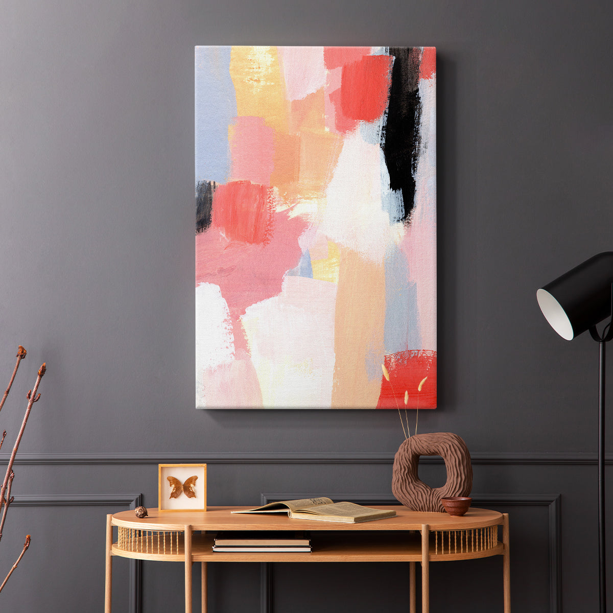Aerial Scarlet I - Canvas Art Print