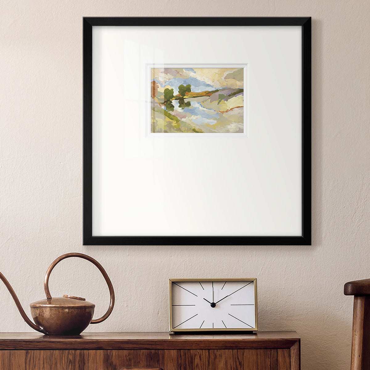 Uplands I- Premium Framed Print Double Matboard