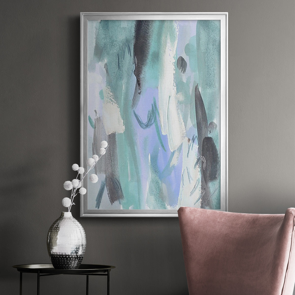 Ocean Crush IV - Modern Framed Canvas Print