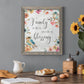 Spring Bird Blessing - Barnwood Framed Canvas Print