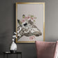 Peek A Boo Giraffe II - Modern Framed Canvas Print