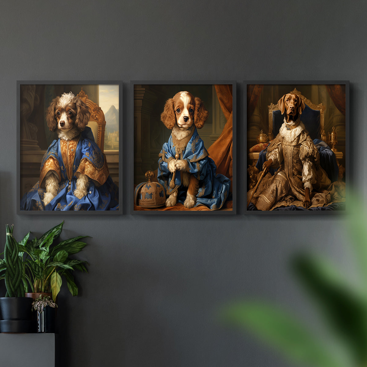 Royal Animals Series LIX - Restickable Framed Art Set