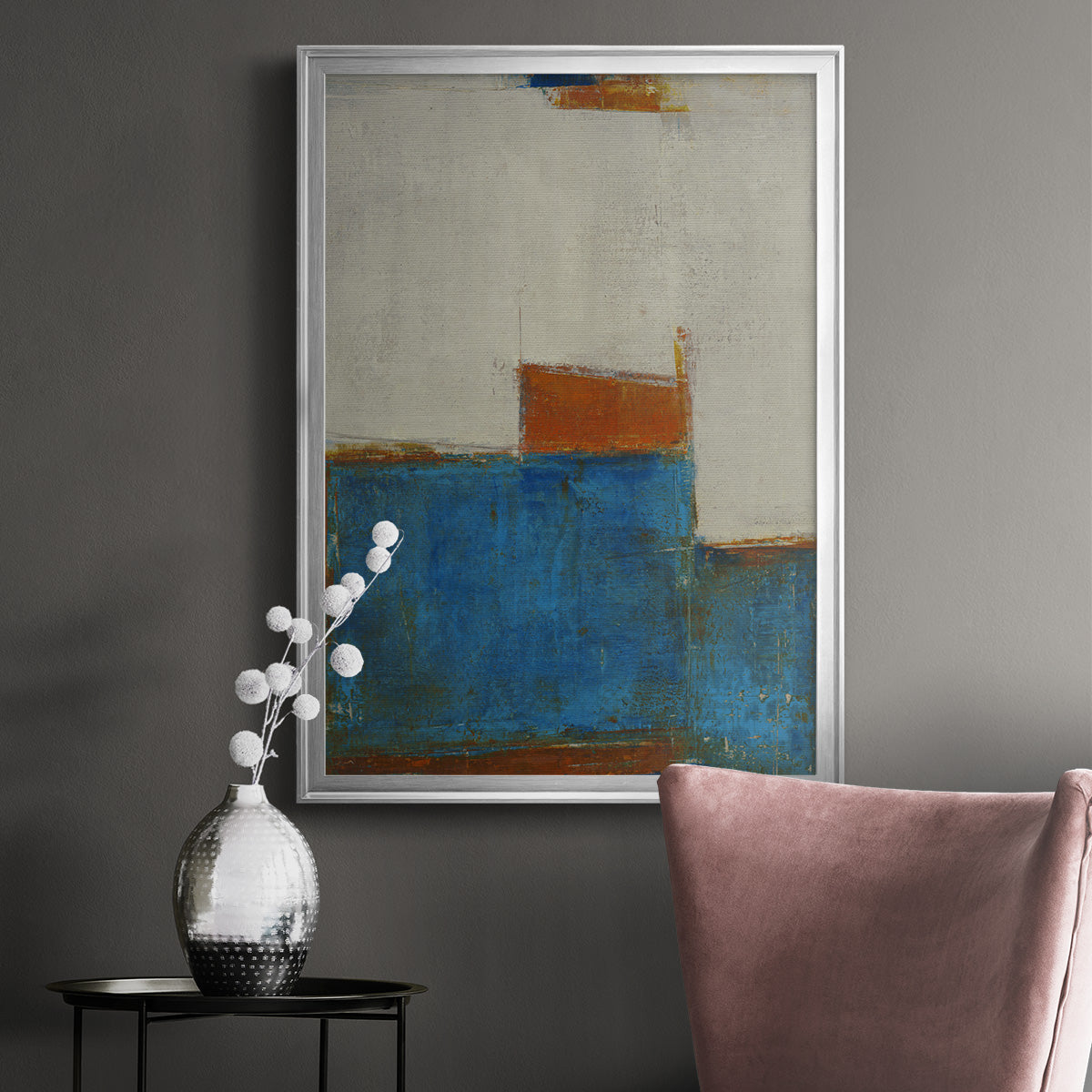 Sunset for Somebody - Modern Framed Canvas Print