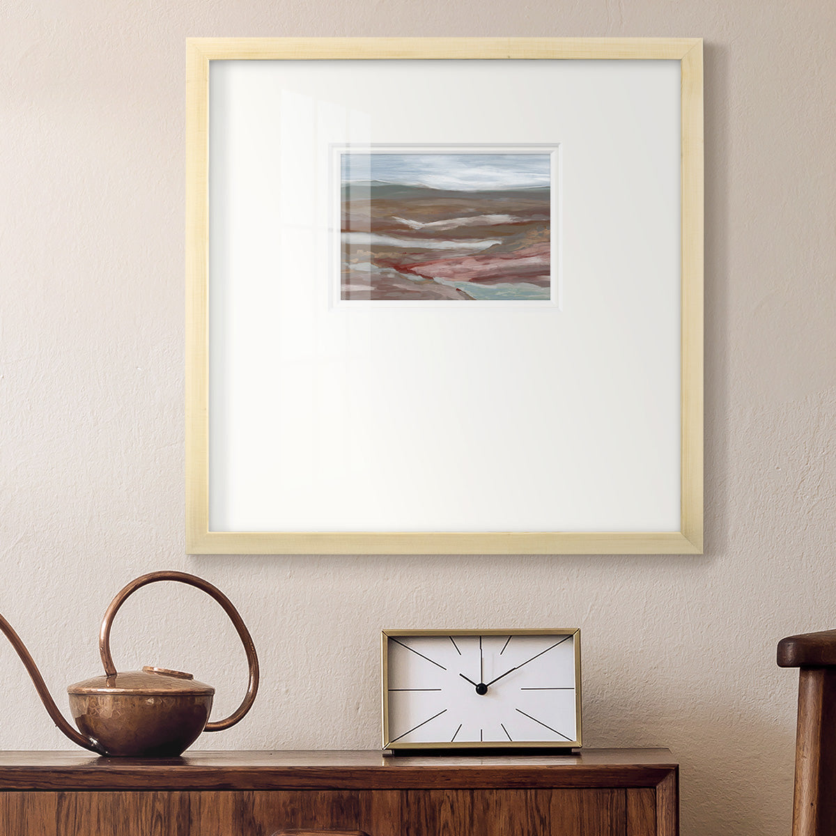 Valley of Fall Premium Framed Print Double Matboard